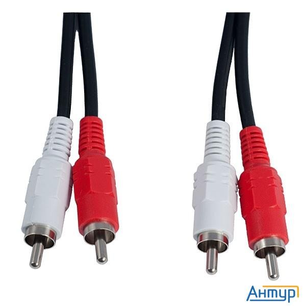Perfeo Кабель 2xrca вилка - 2xrca вилка, длина 1 м. (r3001)