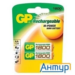Gp Rechargeable Nimh 180aahc 1800mah Aa (2 шт. в уп-ке)