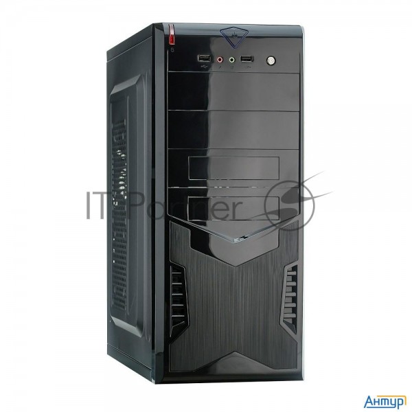 Корпус Exegate Ex280388rus Miditower Exegate Cp-604 Black, Atx, <cp450w, 80mm>, 2*usb, Audio