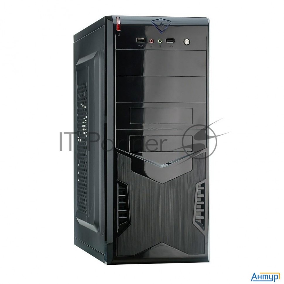 Корпус Exegate Ex280388rus Miditower Exegate Cp-604 Black, Atx, <cp450w, 80mm>, 2*usb, Audio