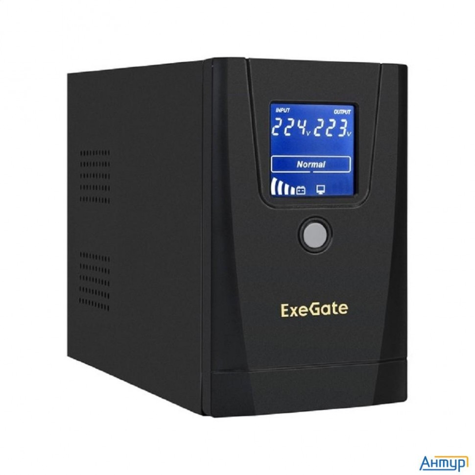 Exegate Ex292787rus ИБП Exegate Specialpro Smart Llb-1000.lcd.avr.1sh.2c13 <1000va/550w, Lcd, Avr, 1