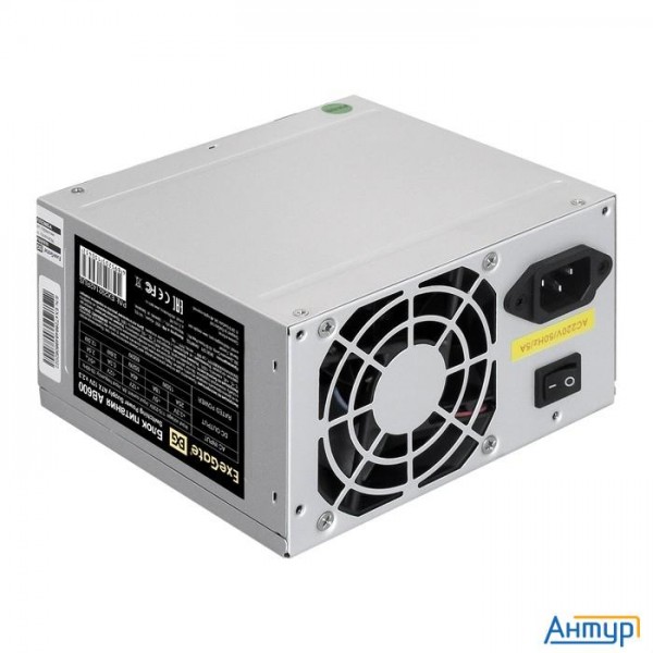 Exegate Ex292142rus-pc Блок питания 600w Exegate Ab600 (atx, Pc, 8cm Fan, 24pin, 4+4pin, Pci-e, 3xsa