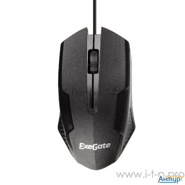 Мышь Exegate Sh 9025l2  Black, Optical, 3btn/scroll, 1000dpi, Usb, шнур 2,2м , Color Box