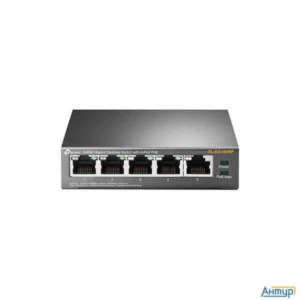 Tp-link Tl-sg1005p 5-портовый гигабитный настольный коммутатор с 4 портами Poe+