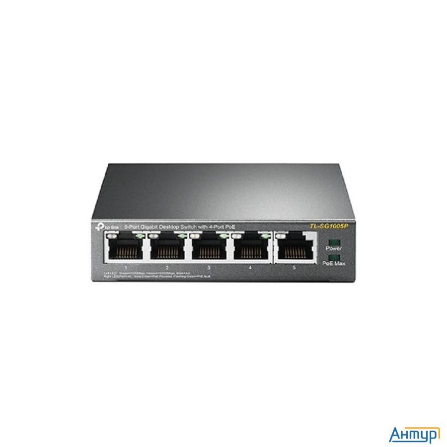 Tp-link Tl-sg1005p 5-портовый гигабитный настольный коммутатор с 4 портами Poe+