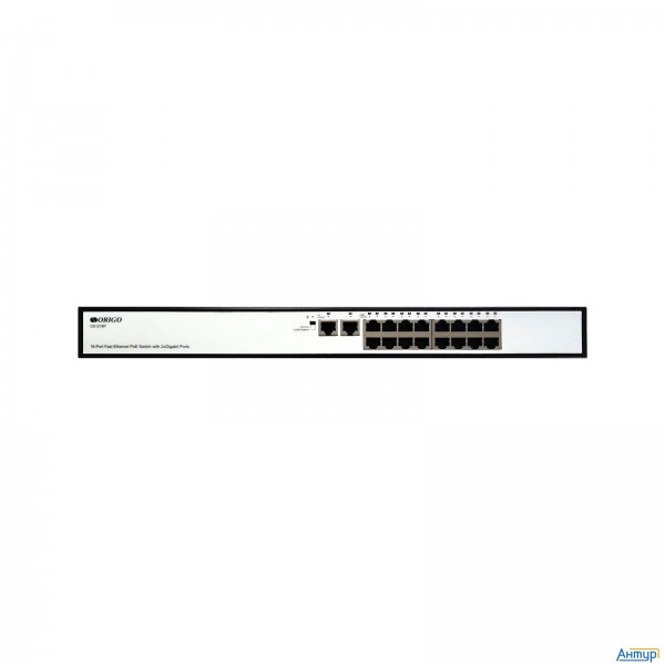 Origo Os1218p/190w/a1a Неуправляемый Poe-коммутатор 16x100base-tx Poe+, 2x1000base-t, Poe-бюджет 190
