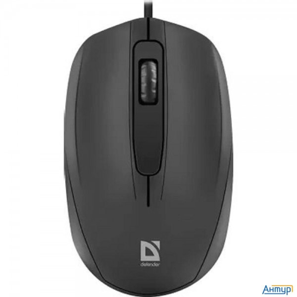 Defender Alpha Mb-507 [52507] {проводная, тихая, черный, 1.8 м,1000 Dpi}