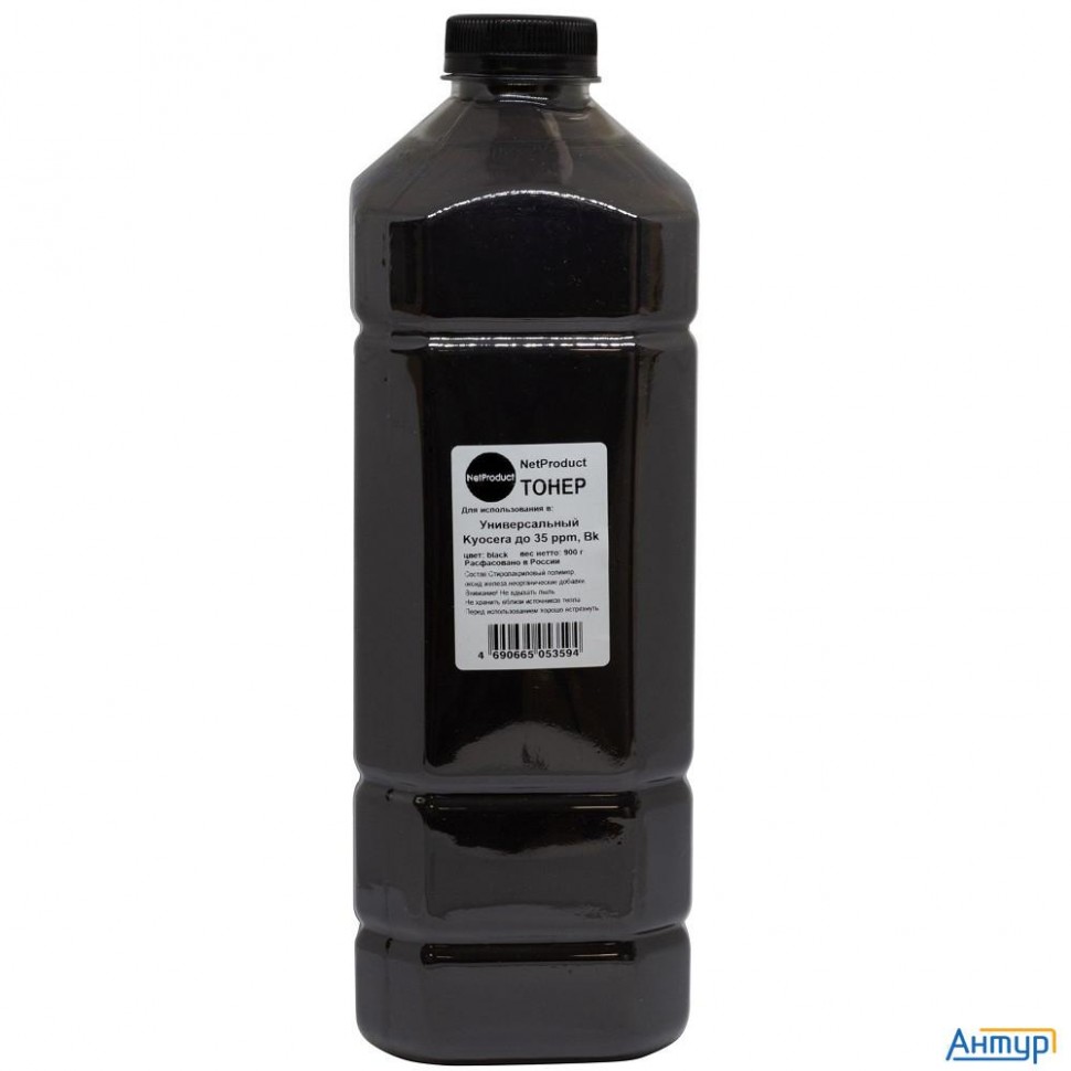 Netproduct Тонер для Kyocera универсальный до 35 Ppm, Bk, 900 г, канистра