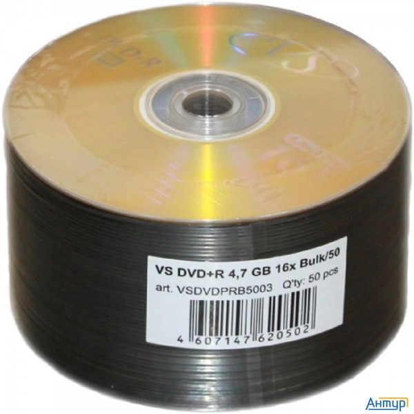 Диски Vs Dvd+r 4,7 Gb 16x Bulk/50 (620502)