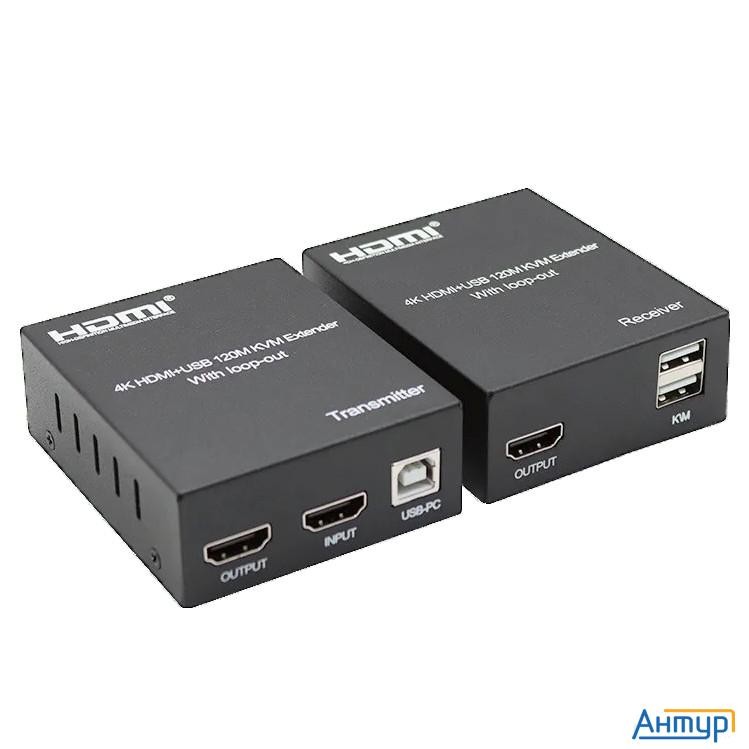 Orient Ve050, Hdmi Kvm Extender (tx+rx), Hdmi+usb+audio удлинитель до 120 м по витой паре Cat5e/6, H