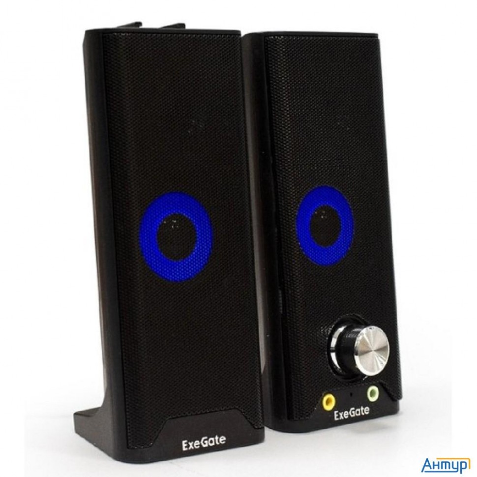 Exegate Accord 280 (питание Usb, Bluetooth, 2х3Вт (6Вт Rms), 60-20000Гц, цвет черный, Rgb подсветка,