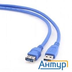 Usb 3.0 кабель удлинительный 1.8м Am/af Gembird Pro позол. контакты, пакет [ccp-usb3-amaf-6]