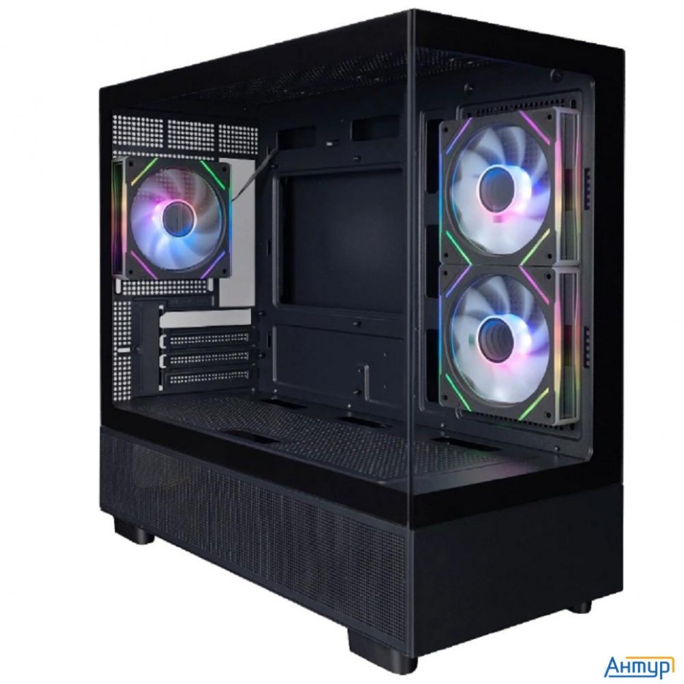 1stplayer Miku Mi5 Argb Black / Matx / 3x120mm Argb Fans / Mi5-bk-2fc7r-1fc7