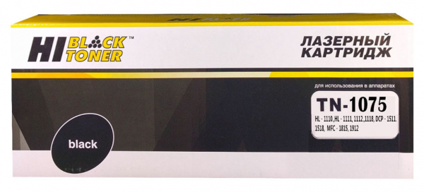 Tn-1075_hi-black Картридж Brother Hl-1010r/1112r/dcp-1510r/1512/mfc-1810r/1815 (hi-black) Tn-1075, 1