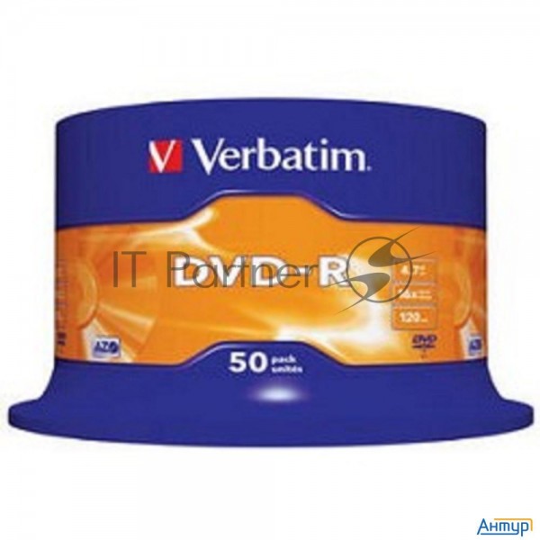 Диск Dvd-r Verbatim 4.7gb 16x Cake Box (50шт) (43548)