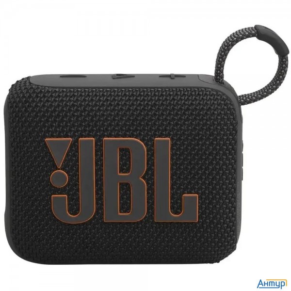 Колонка портативная Jbl Go 4, 4.2Вт, черный [jblgo4blk]