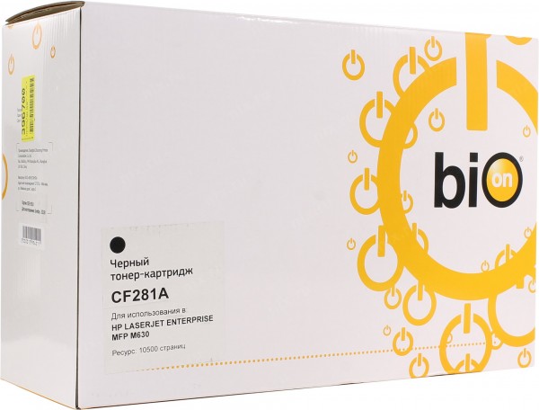 Bion Cf281a Тонер Картридж черный для Hp Lj Enterprise M630/m604n/m605n/m606dn (10500стр.)