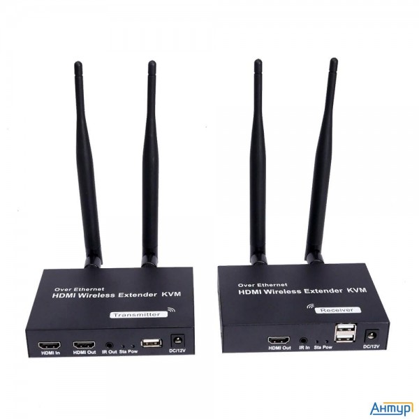 Orient Ve054, Wifi Hdmi Kvm Extender (tx+rx), Hdmi+usb беспроводной удлинитель до 200 м, Hdmi 1.3, 1