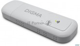 Модем 3g/4g Digma Dongle Wifi Dw1960 Usb Wi-fi Firewall +router внешний белый