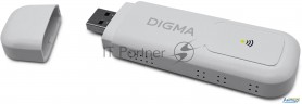 Модем 3g/4g Digma Dongle Wifi Dw1960 Usb Wi-fi Firewall +router внешний белый