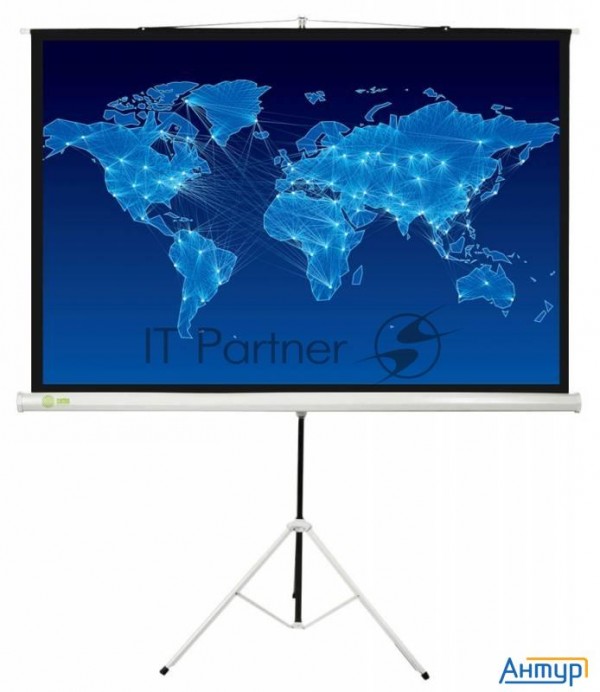 Экран Cactus 150x150см Triscreen Cs-pst-150x150 1:1 напольный рулонный белый