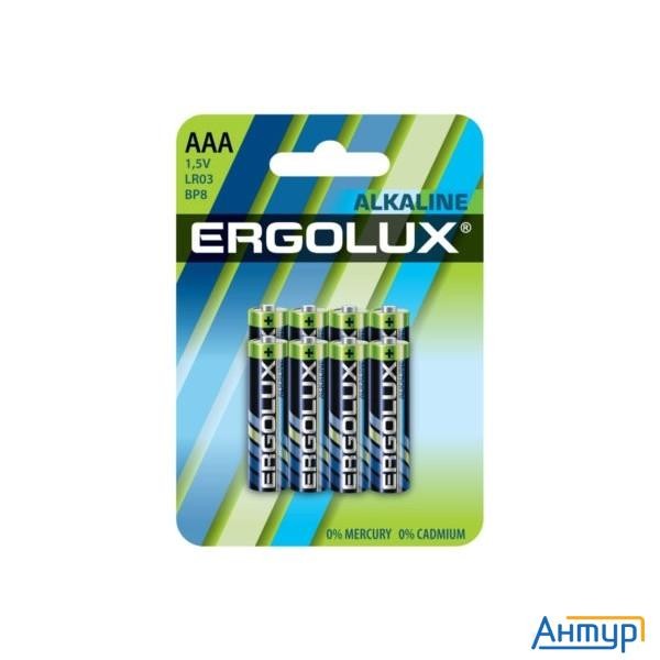 Ergolux Alkaline Bl8 Lr03 (8 шт. в уп-ке)