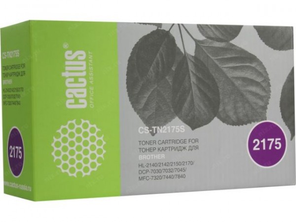 Tn-2175_cactus (cs-tn2175) для Hl-2140/2150/2170,dcp-7030/7045,mfc-7320/7440/7840,черный