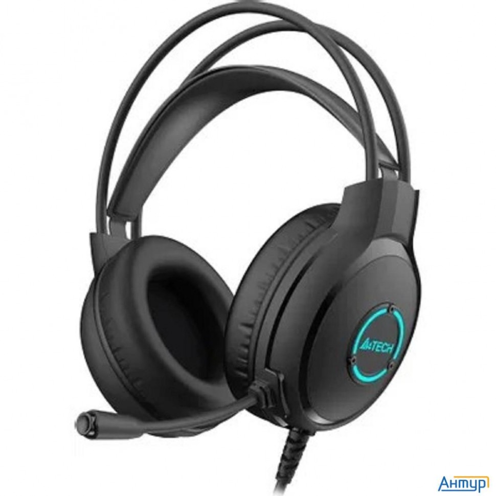 Наушники с микрофоном A4tech Fstyler Fh300u черный 2м мониторные Usb оголовье (fh300u Black)