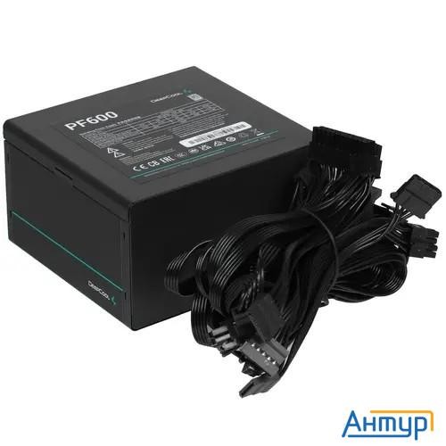 Блок питания Deepcool Atx 600w Pf600 80 Plus  (20+4pin) Apfc 120mm Fan 6xsata Rtl