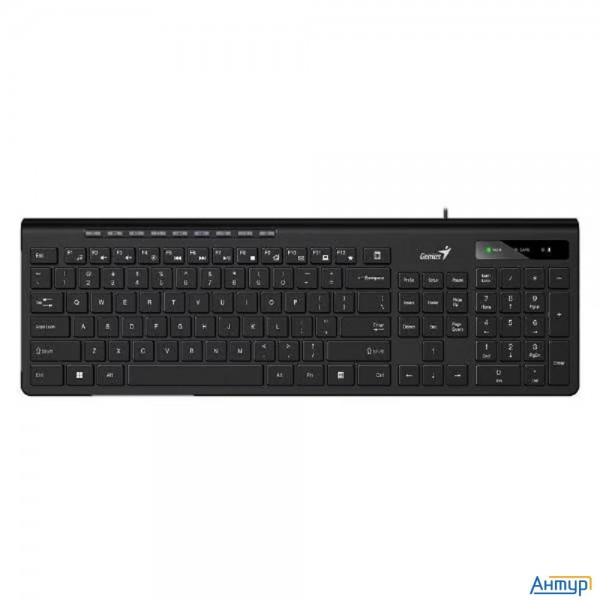 Клавиатура Genius Slimstar 230ii, {Черный, проводная, Usb, 104 клавиши} [31310048402]