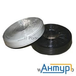 Кабель Gembird Кабель телефонный 100м (4-х жильный, 2 пары, плоский) черный