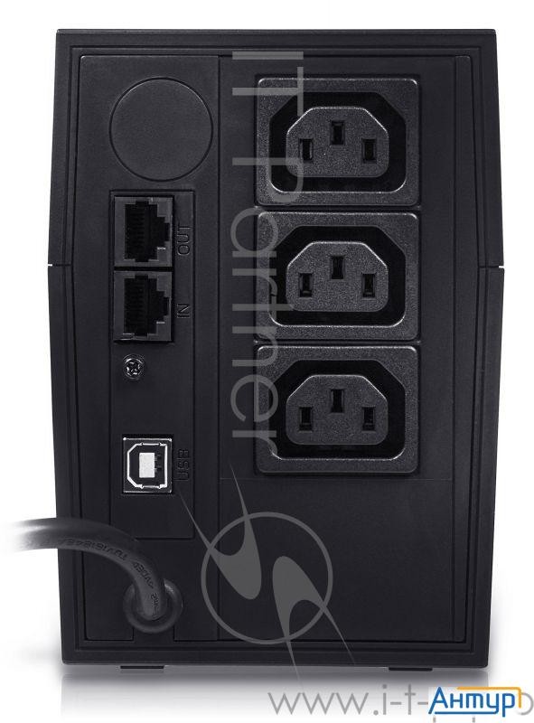 Источник бесперебойного питания Powercom Raptor Rpt-1000ap 600Вт 1000ВА черный