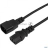 Шнур сетевой, евроразъем C13 - евроразъем C14, кабель 3x0,75 мм?, длина 1,5 метра (pe пакет) Rexant