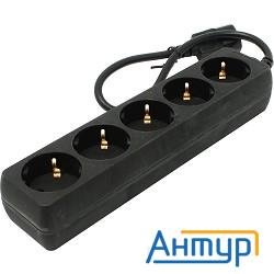 Exegate Ex221200rus Сетевой фильтр Exegate Spu-5-0.5b (5 розеток, 0.5м, Ups вилка, черный)