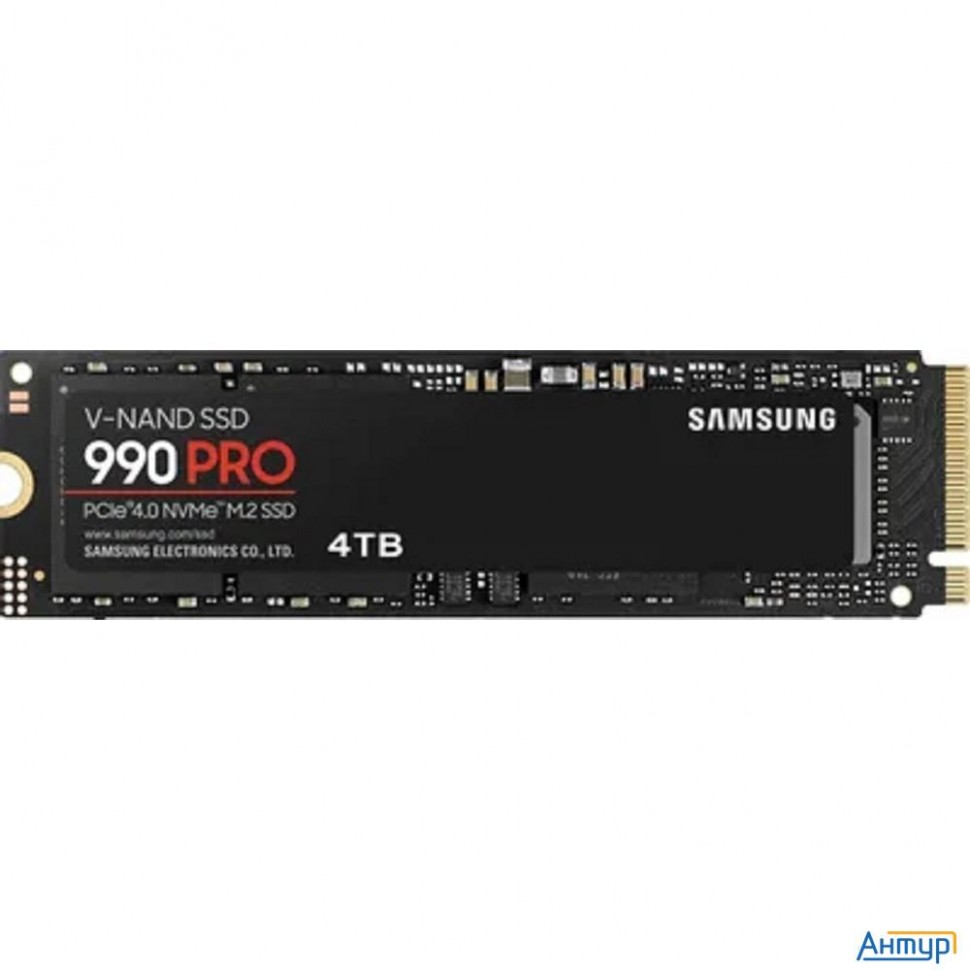 Ssd M.2 2280 Samsung Mz-v9p4t0bw 990 Pro 4tb Pcie Gen 4.0 X4 Nvme 2.0 V-nand Tlc