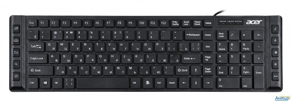 Клавиатура Acer Okw010 [zl.kbdee.002] Keyboard Usb Slim Multimedia Black