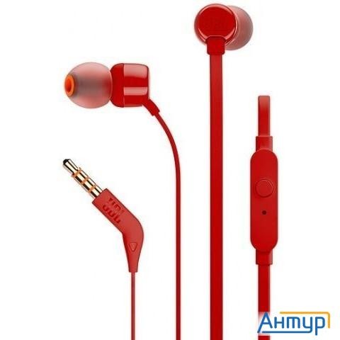 Jbl Tune110 Lifestyle 1.2м красный проводные (в ушной раковине)