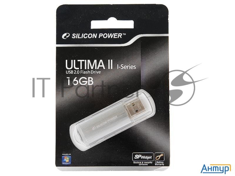 Флеш Диск Silicon Power 16gb Ultima Ii-i Series Sp016gbuf2m01v1s Usb2.0 серебристый