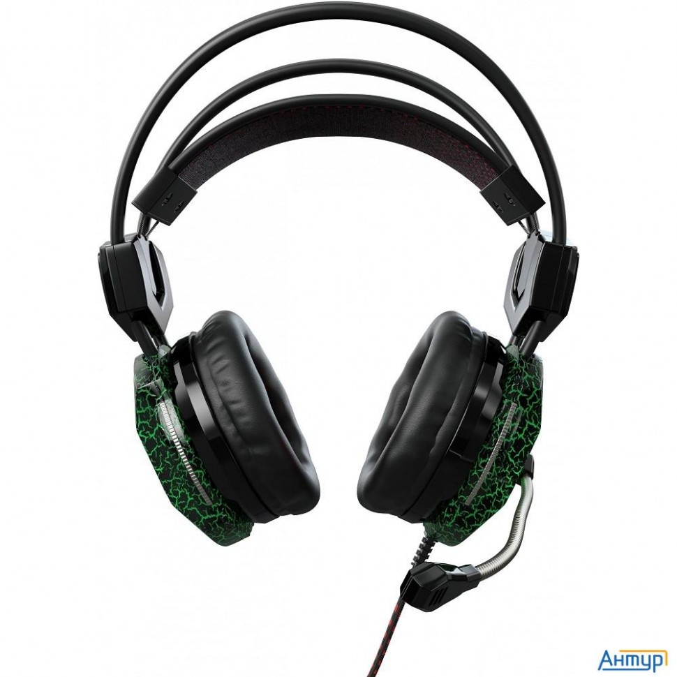 Oklick Hs-l500g Toxic черный 2.2м мониторные оголовье (472656)