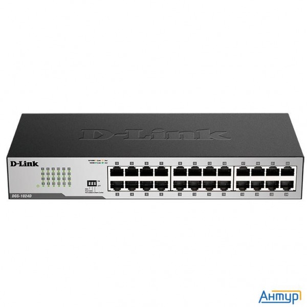 D-link Dgs-1024d/j1a Неуправляемый коммутатор с 24 портами 10/100/1000base-t