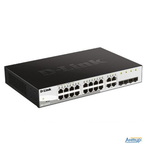 D-link Dgs-1210-20/f2a Настраиваемый L2 коммутатор с 16 портами 10/100/1000base-t и 4 комбо-портами