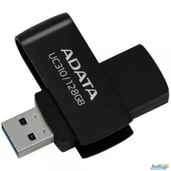 A-data Flash Drive 128gb <uc310-128g-rbk> Uc310, Usb 3.2, черный