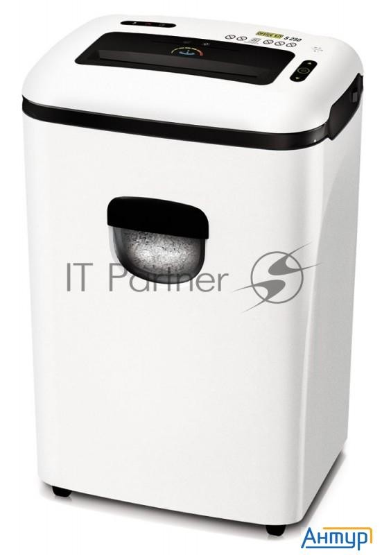 Шредер Office Kit S250 4x35 (секр.p-4)/фрагменты/25лист./38лтр./скрепки/скобы/пл.карты/cd