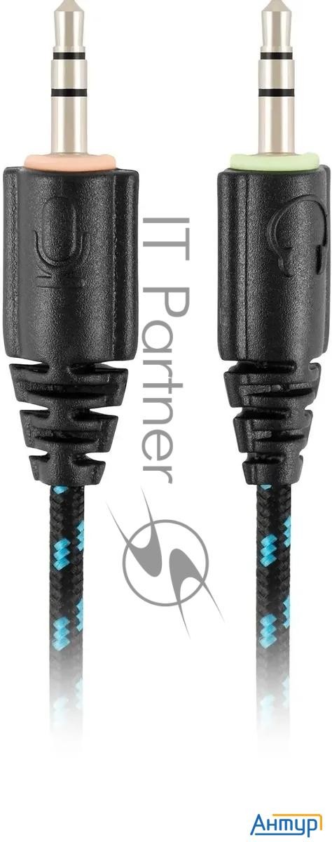 Наушники с микрофоном Oklick Hs-l370g Eclipse черный 1.9м мониторы оголовье