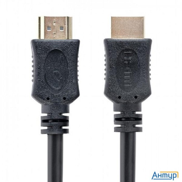 Bion Кабель Hdmi V1.4, 19m/19m, 3d, 4k Uhd, Ethernet, Ccs, экран, позолоченные контакты, 3м, черный