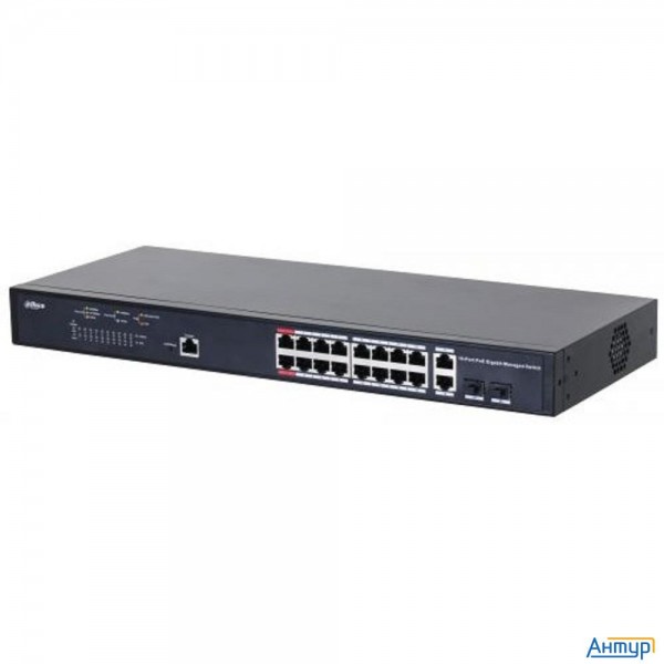 Dahua Dh-pfs4218-16gt-130 18-портовый гигабитный управляемый коммутатор с Poe, уровень L2, 16xrj45 1