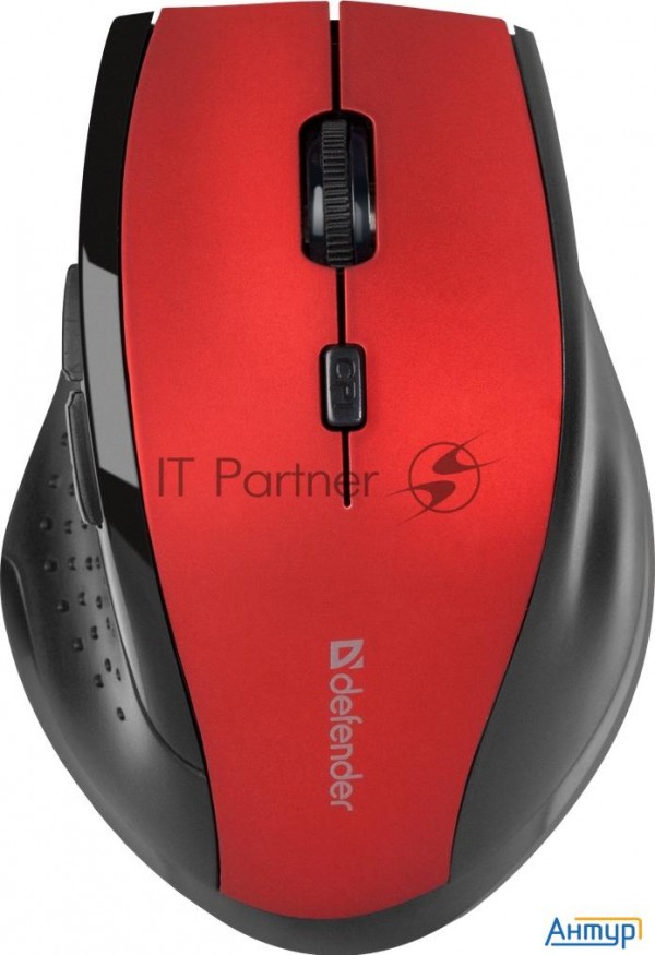 Мышь Беспроводная оптическая мышь Defender Accura Mm-365 красный {6 кнопок, 800-1600 Dpi} [52367]