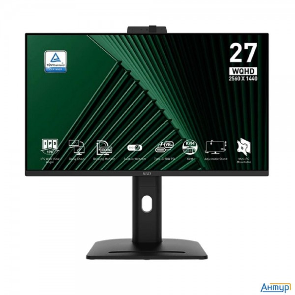 Msi Pro 27" Mp275qpdg {ips 2560x1440 100hz 1ms 1300:1 250cd178/178 2xhdmi Displayport Usb-c 4xusb Rj