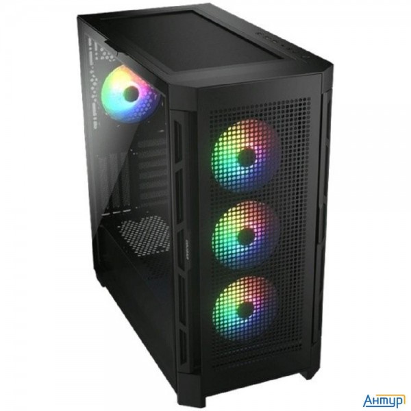 Cougar Airface Pro Rgb Black 4x120mm Argb Fan, Argb Fan Hub, БЕЗ БП, ЧЕРНЫЙ, E-atx