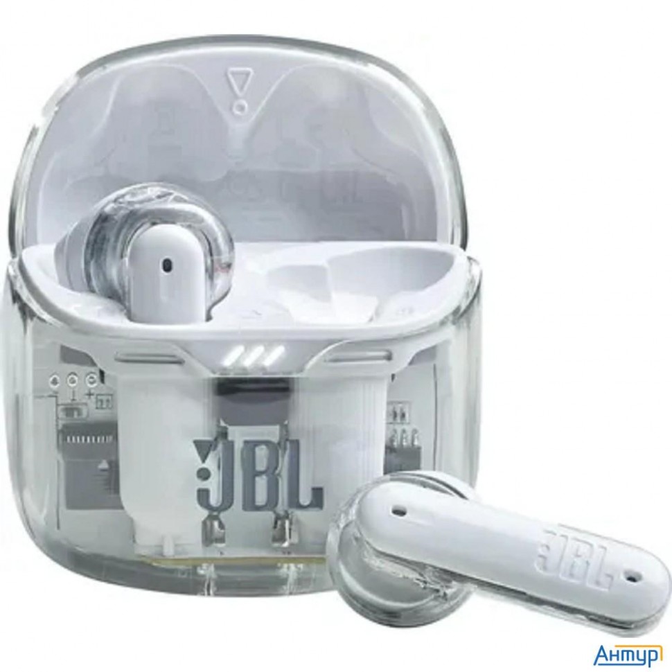 Наушники Jbl Tune Flex Ghost, Bluetooth, вкладыши, белый [jbltflexgwht]